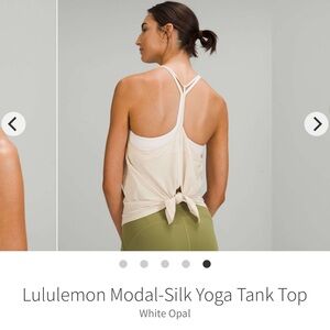 Lululemon Modal-Silk Yoga Tank Top